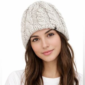 THE NORTH FACE Women’s Tan Beige Cable Minna Hat Beanie (One Size)